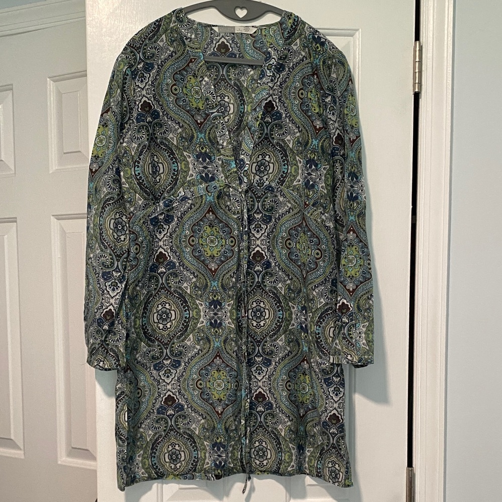 Athleta Multicolor Paisley Swim Coverup
